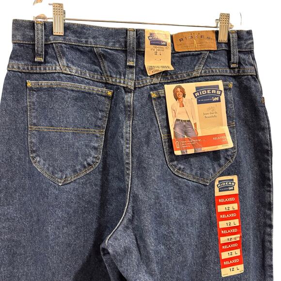 Y2K retro dark wash mom jeans, high waisted, size 12, NWT - Picture 7 of 9